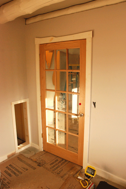 My office door will soon also be painted white.  We picked it up at the ReStore in Madison.  Reuse!