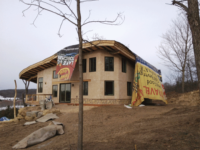 Nothing in life prepared me for watching this huge tarp smash into and rake across my bedroom window while the wind howled.