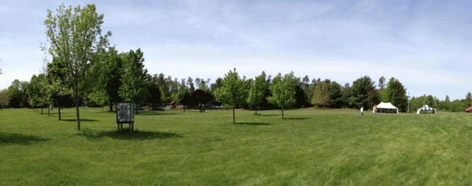 In the summer most of this lawn is filled with audience.