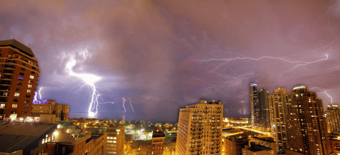 Vonderauvisuals South Loop Lightning Storm 